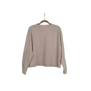 Le Bon Shoppe Top Sweatshirt Crewneck XS cream 100% Cotton